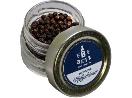 Schwarzer Pfeffer ganz im Schraubglas, 30 g
