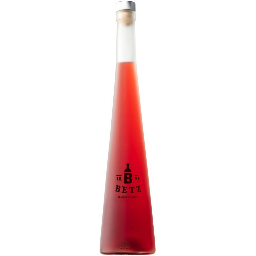 Roter Weinbergpfirsich-Likör 0,2 l in Flasche Cosmos, 25 % vol., gestrahlt