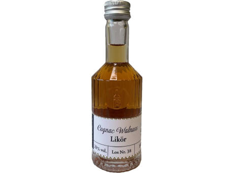 Cognac-Walnuss-Likör 50 ml in Tastingflasche, 28 % vol.