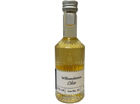 Williams Birnen Likör 50 ml in Tastingflasche, 20 % vol.
