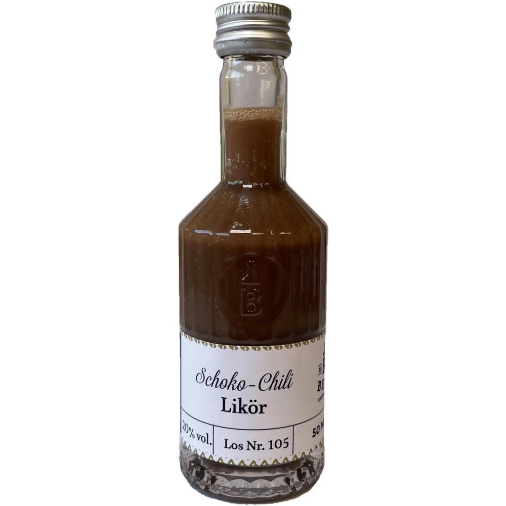 Schoko-Chili-Likör 50 ml in Tastingflasche, 20 % vol.