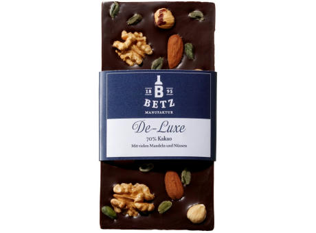 Schokolade "De-Luxe" zartbitter 100 g, handgeschöpft