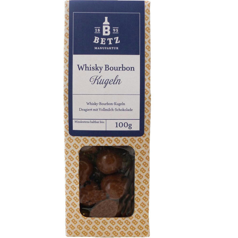 Whisky-Bourbon-Kugeln, 100 g in Präsentkartonage