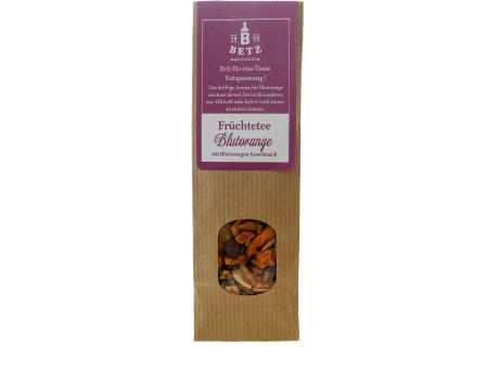 Früchtetee "Blutorange", 50 g in Präsentkartonage