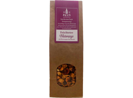 Früchtetee "Blutorange", 100 g in Präsentkartonage