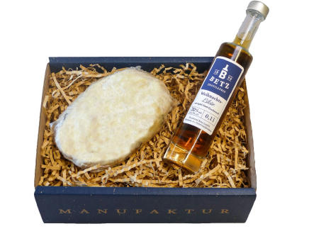 Weihnachts-Präsent-Set "Likör und Stollen"