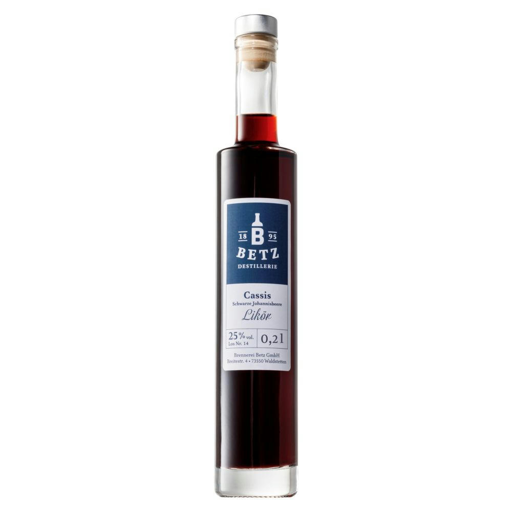 Flasche Atlantis 0,2 Ltr. mit Cassis-Likör 25% vol.