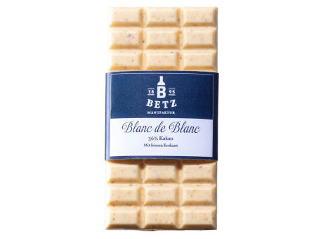 Schoko-Tafel "Blanc de Blanc" 100g in Cello-Verpackung