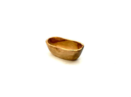 Tapas Schale, tief und oval 14 – 16 cm aus Olivenholz