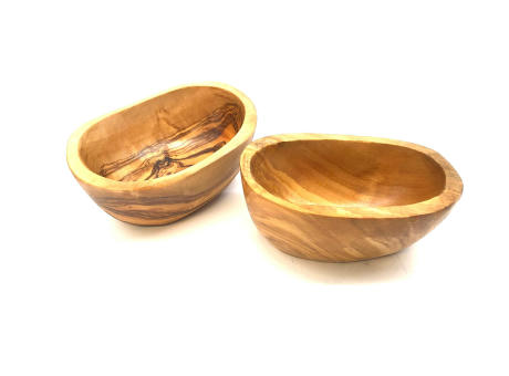 Tapas Schale, tief und oval 12 – 14 cm aus Olivenholz