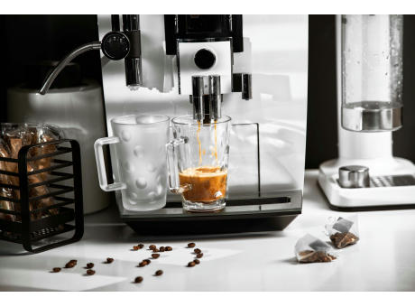 Dubbeglastässel satiniert 