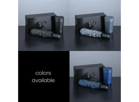 DAILY-SET: SCANDIC-BECHER UND CAMBRIDGE-REGENSCHIRM