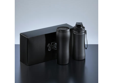 DRINKING SET: THERMOBECHER UND EDELSTAHLFLASCHE