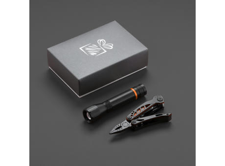 OPTIMA SET I-B: MULTITOOL UND MITTELGROßE TASCHENLAMPE