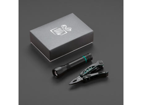 OPTIMA SET I-B: MULTITOOL UND MITTELGROßE TASCHENLAMPE