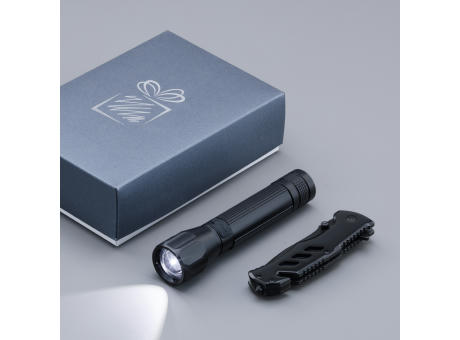 OPTIMA GESCHENKSET: RETTUNGSMESSER UND TASCHENLAMPE