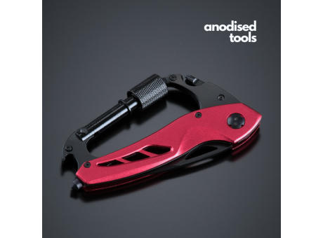OPTIMA MULTIFUNKTIONSWERKZEUG MITKARABINER