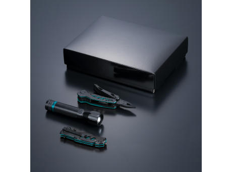 OPTIMA SET III-B: MULTITOOL, RETTUNGSMESSER UND GROßE TASCHENLAMPE