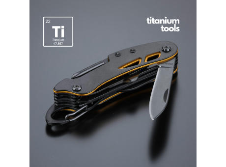 TITANBESCHICHTETES STAHL-TASCHENMESSER OPTIMA