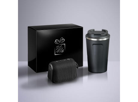 Everyday Set: Nordic-Thermobecher 350 ml & kabelloser Lautsprecher