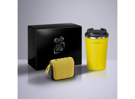 Everyday Set: Nordic-Thermobecher 350 ml & kabelloser Lautsprecher