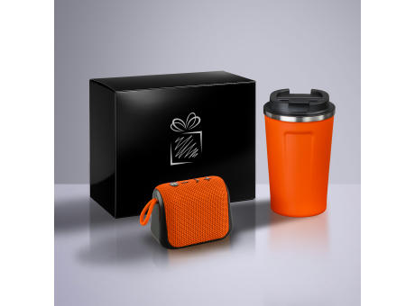 Everyday Set: Nordic-Thermobecher 350 ml & kabelloser Lautsprecher