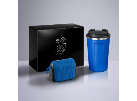 Everyday Set: Nordic-Thermobecher 350 ml & kabelloser Lautsprecher