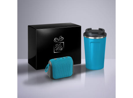 Everyday Set: Nordic-Thermobecher 350 ml & kabelloser Lautsprecher