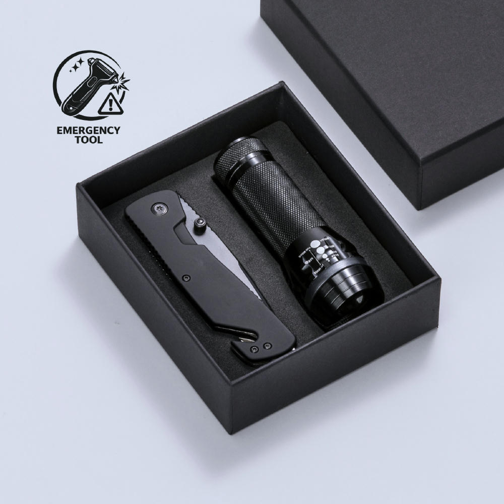 Primo Emergency Set: Rettungsmesser und Taschenlampe