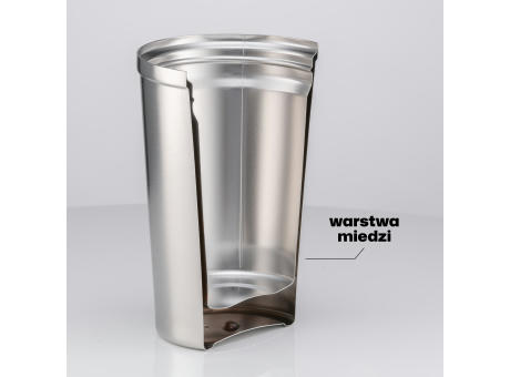 Nordic Kaffeebecher mit Kupferschicht, 350 ml