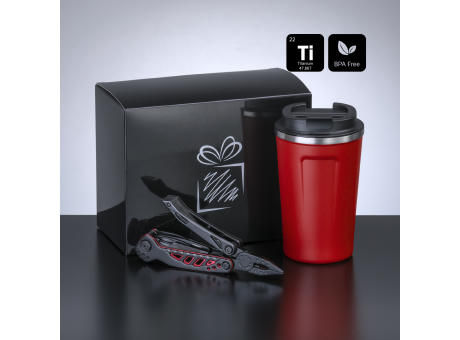 Travel Set II: nordic kaffeebecher 350 ml & optima titanium multitool