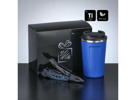 Travel Set II: nordic kaffeebecher 350 ml & optima titanium multitool