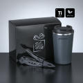 Travel Set II: nordic kaffeebecher 350 ml & optima titanium multitool