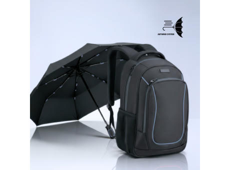 Dynamic set: business-rucksack 15” und automatischer regenschirm