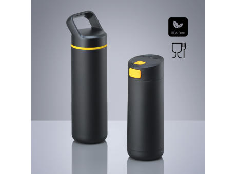 Expedition Set: Kaffeebecher 450 ml & Stahl-Trinkflasche 650 ml