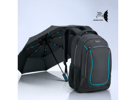 Dynamic set: business-rucksack 15” und automatischer regenschirm