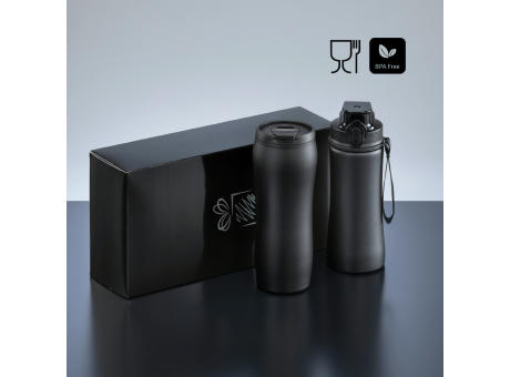Drinking Set: Thermobecher 400 ml & Stahlflasche 550 ml