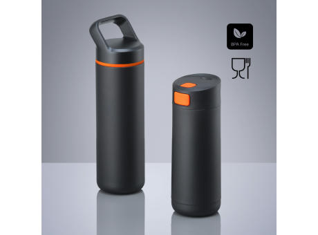 Expedition Set: Kaffeebecher 450 ml & Stahl-Trinkflasche 650 ml