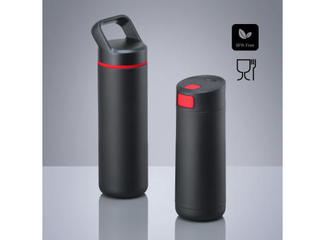 Expedition Set: Kaffeebecher 450 ml & Stahl-Trinkflasche 650 ml