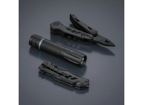 Multitool, Rettungsmesser & kleine Taschenlampe
