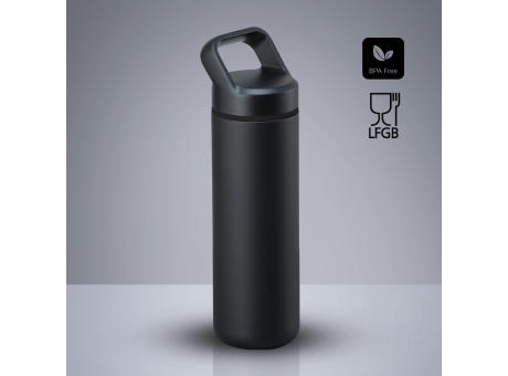 Expedition Edelstahl-Trinkflasche mit Kupferschicht, 650 ml