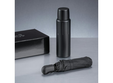 Scandic Set I: vakuum-thermos & automatischer regenschirm