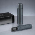 Scandic Set I: vakuum-thermos & automatischer regenschirm