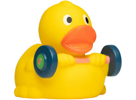 Quietsche-Ente Gewichtheber