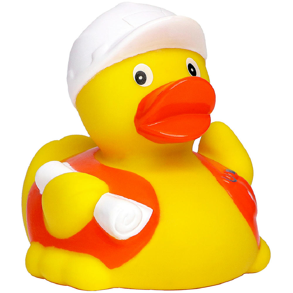 Quietsche-Ente Bauarbeiter