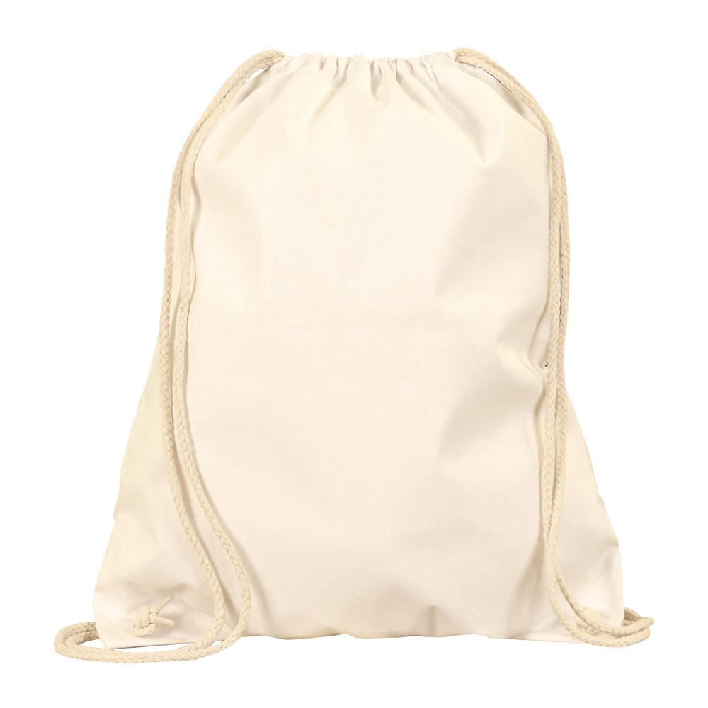 Turnbeutel, 100% Baumwolle, natur, 200g/