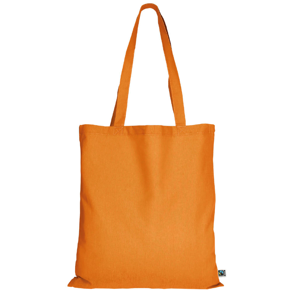 Fairtrade Baumwolltasche, L, mandarin