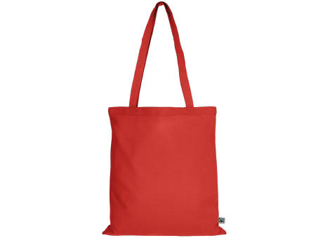 Fairtrade Baumwolltasche, L, rot