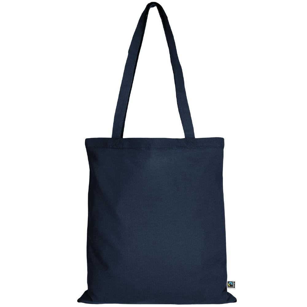 Fairtrade Baumwolltasche, L, dunkelblau