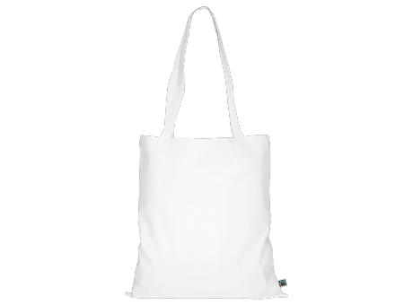 Fairtrade Baumwolltasche, L, weiß